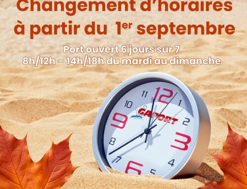 Changement d’horaires à partir de dimanche 1er septembre